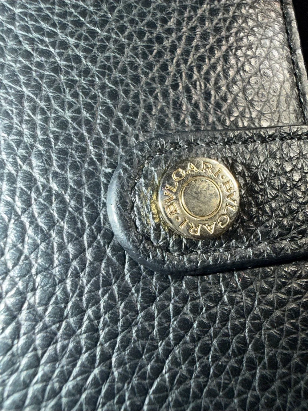 BVLGARI Black Pebbled Leather Travel Watch Case Pouch EUC 5inx7in